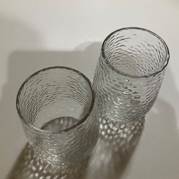 1-Cravings by Chrissy Teigen X Target Hammered Highball Glasses 5” Tall - Picture 3 of 8